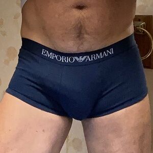 Emporio Armani, dark navy blue, small, brief